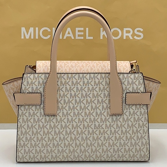 MICHAEL KORS
Carmen Medium Color-Block Logo Satchel color Buff Multi - Picture 3 of 16